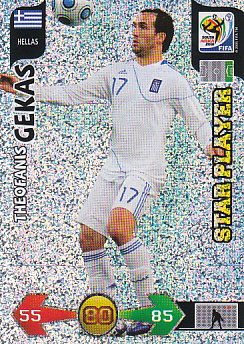 Theofanis Gekas Greece Panini 2010 World Cup Star Player #180